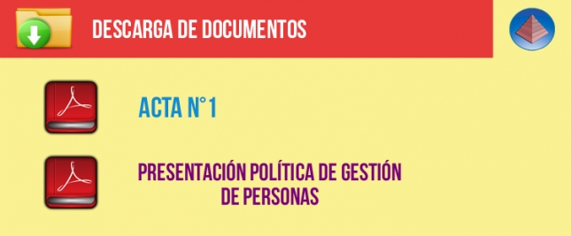 Acta N°1 y Presentación Política Gestión de Personas