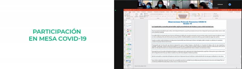 Participación en Mesa Covid-19